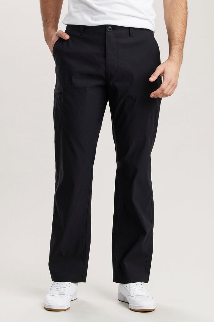 KETL Mtn Tomfoolery Travel Pants 34 Inseam: Stretchy, Packable, Casual  Chino Style W/ Zipper Pockets - Black Men's