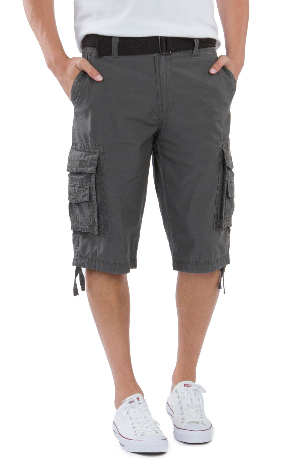 Survivor Mens Belted Cargo Shorts | UNIONBAY